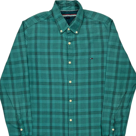 Tommy Hilfiger Checked Shirt - Medium Green Cotton