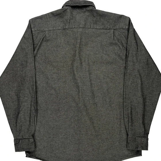 Wrangler Shirt - Large Grey Cotton Blend