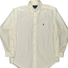 Ralph Lauren Collared Shirt - Large White Cotton