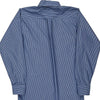 Lacoste Striped Shirt - Large Blue Cotton