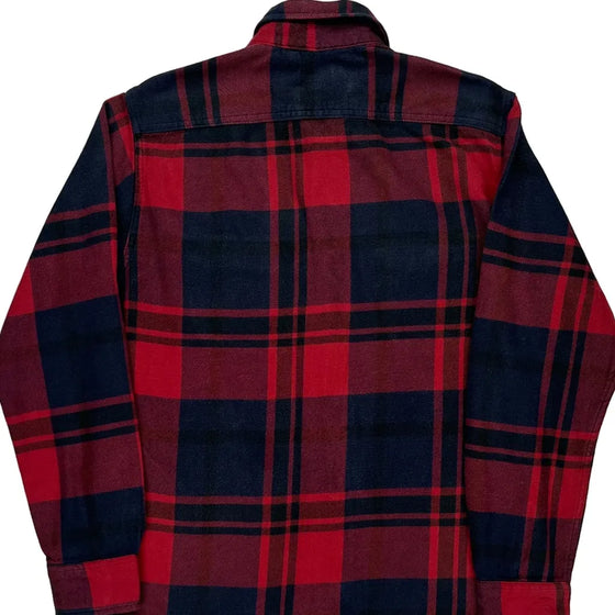 Levis Checked Flannel Shirt - Small Red Cotton