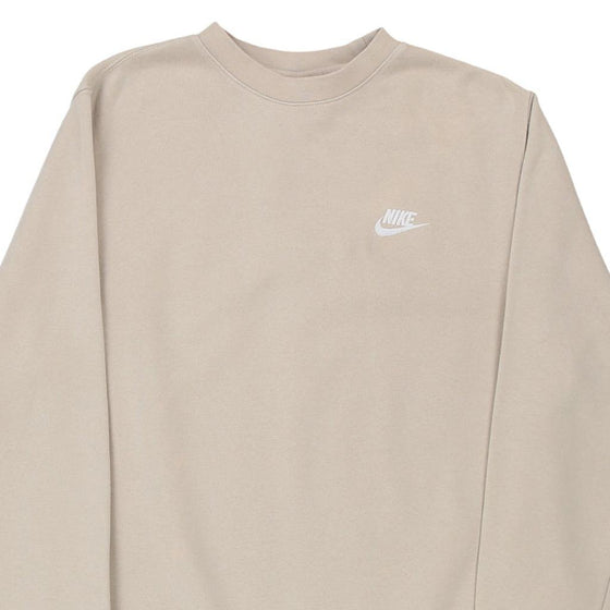 Vintage beige Nike Sweatshirt - mens small