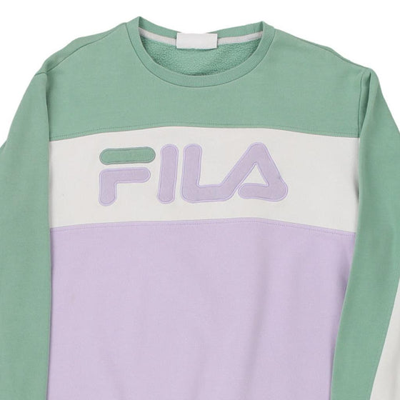 Vintage block colour Fila Sweatshirt - mens medium