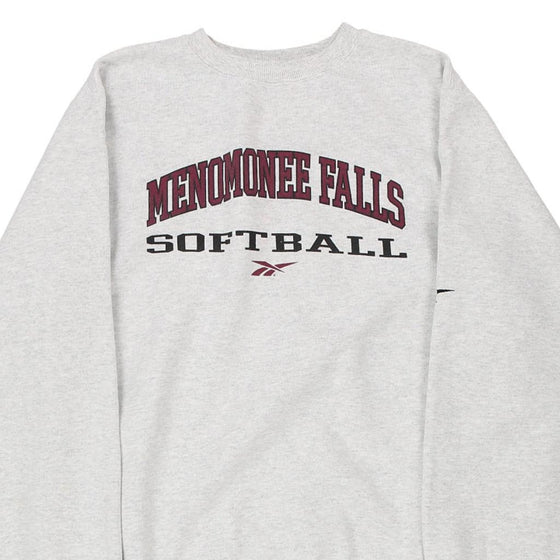 Vintage grey Menomonee Falls Softball Reebok Sweatshirt - mens x-large