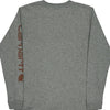 Carhartt Long Sleeve T-Shirt - Small Grey Cotton Blend