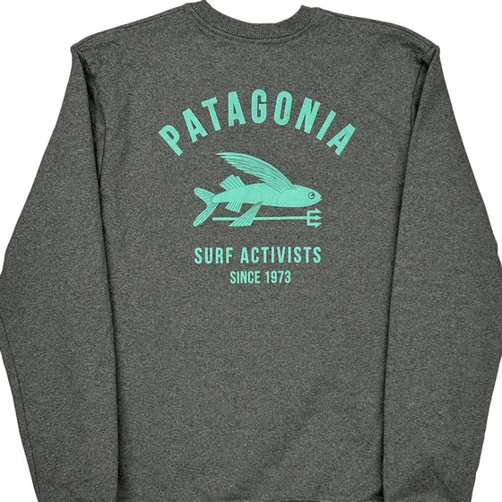 Surf Activists Patagonia Sweatshirt - Small Grey Cotton Blend