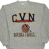 Basketball Tultex Graphic Sweatshirt - Large Grey Cotton Blend