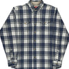 Wrangler Checked Shirt - Medium Navy Cotton