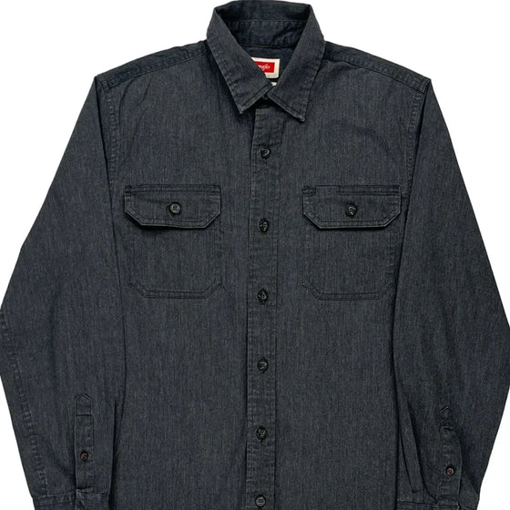 Wrangler Shirt - Small Black Cotton Blend