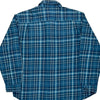 Relaxed Fit Carhartt Checked Flannel Shirt - 2XL Blue Cotton