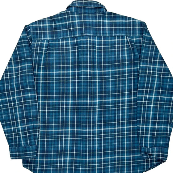 Relaxed Fit Carhartt Checked Flannel Shirt - 2XL Blue Cotton