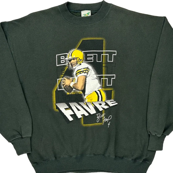 Bennett Favre Unbranded Graphic Sweatshirt - XL Green Cotton