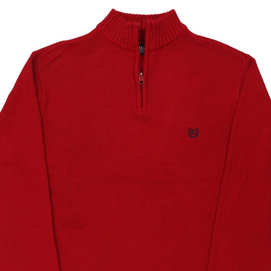 Vintage red Chaps Ralph Lauren 1/4 Zip - mens x-large