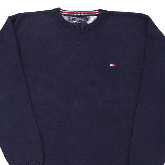 Vintage navy Tommy Hilfiger Jumper - mens x-large