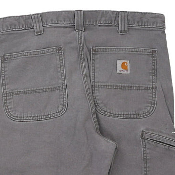 Vintage grey Carhartt Cargo Shorts - mens 34" waist