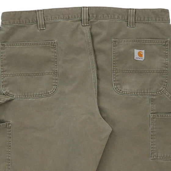 Vintage khaki Carhartt Carpenter Trousers - mens 42" waist