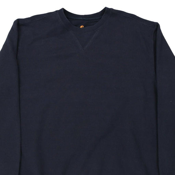 Vintage navy Carhartt Sweatshirt - mens x-large