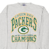 Vintage grey Made in USA Green Bay Packers 1995 NFC Logo 7 Sweatshirt - mens x-large