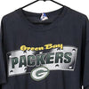 Vintage black Green Bay Packers All Out Fan T-Shirt - mens x-large