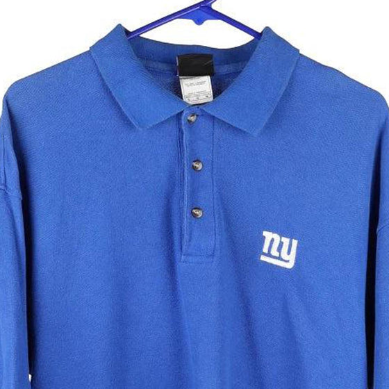 Vintage blue New York Giants Nfl Polo Shirt - mens large