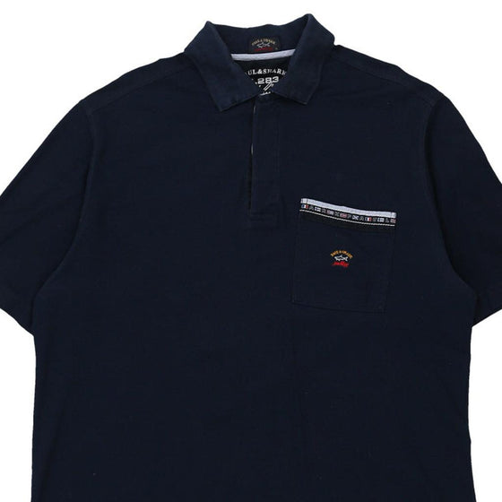 Vintage navy Paul & Shark Polo Shirt - mens x-large