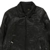 Vintage black Versace Jeans Couture Leather Jacket - mens medium