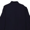 Vintage navy Valentino Long Sleeve Polo Shirt - mens x-large