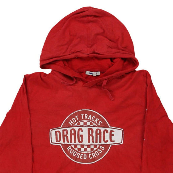 Vintage red Drag Race, Age 14 Gas Hoodie - boys medium