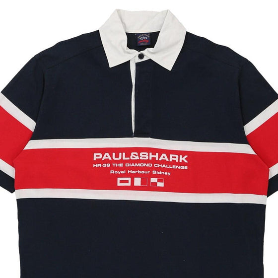 Vintage block colour Paul & Shark Polo Shirt - mens medium