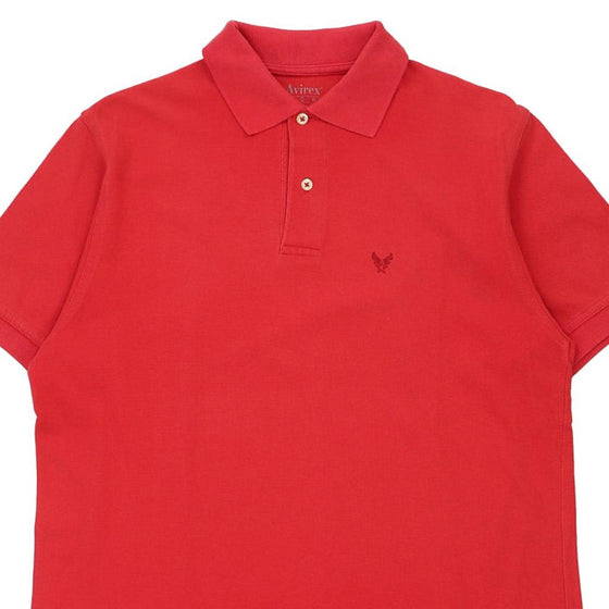 Vintage red Avirex Polo Shirt - mens medium