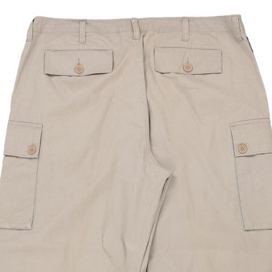 Vintage beige Armani Exchange Cargo Trousers - mens 36" waist