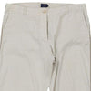 Moncler Trousers - 34W UK 14 White Cotton