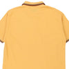 Vintage yellow Napapijri Polo Shirt - mens large