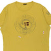 Vintage yellow Napapijri T-Shirt - mens x-large