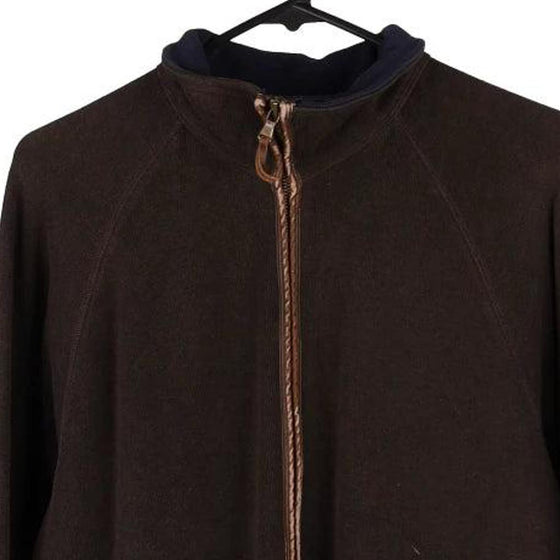 Vintage brown Tommy Hilfiger Zip Up - mens large