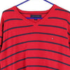 Vintage red Tommy Hilfiger Jumper - mens large