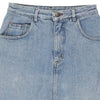 Vintage light wash Unbranded Denim Skirt - womens 24" waist