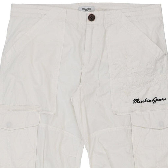 Vintage white Moschino Cargo Shorts - mens 32" waist