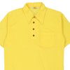 Vintage yellow 70's David Thmposon Polo Shirt - mens large