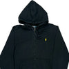 Ralph Lauren Graphic Zip Up - XL Black Cotton