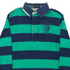 Vintage green Paul & Shark Rugby Shirt - mens medium