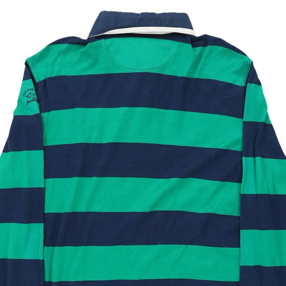 Vintage green Paul & Shark Rugby Shirt - mens medium