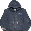 Public Schools Carhartt Oversized Jacket - XL Blue Cotton