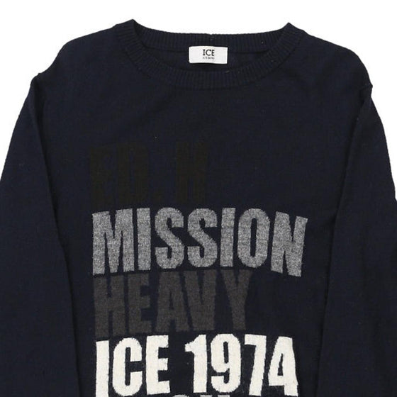 Vintage navy Ice Iceberg Jumper - mens large