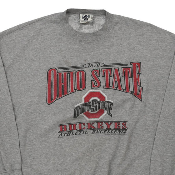 Vintage grey Ohio State Buckeyes Lee Sweatshirt - mens xx-large