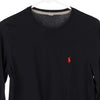 Vintage black Ralph Lauren Long Sleeve T-Shirt - mens medium