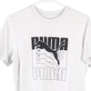 Vintage white Puma T-Shirt - mens small