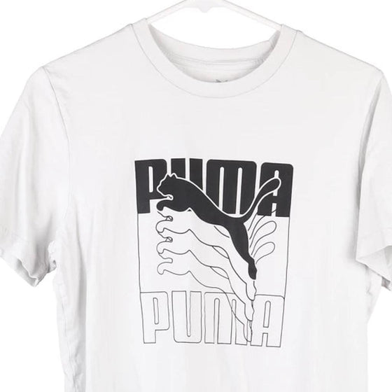 Vintage white Puma T-Shirt - mens small