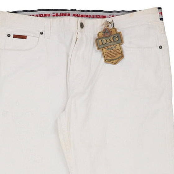 Vintage white Dolce & Gabbana Trousers - mens 42" waist