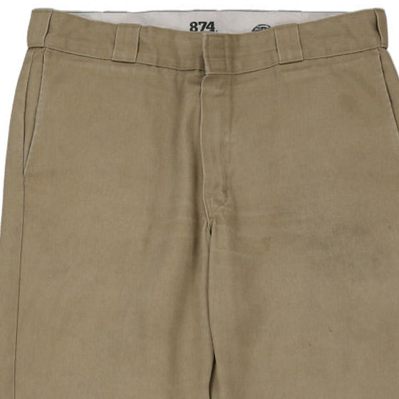 874 Dickies Trousers - 38W 28L Beige Cotton Blend - Thrifted.com